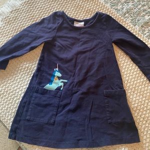 Hanna Andersson navy play dress- GUC, size 90/3